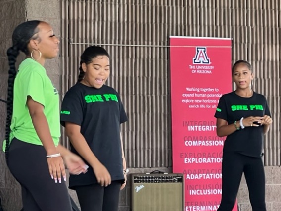 Stepping performance at Tucson Juneteenth Festival 2022