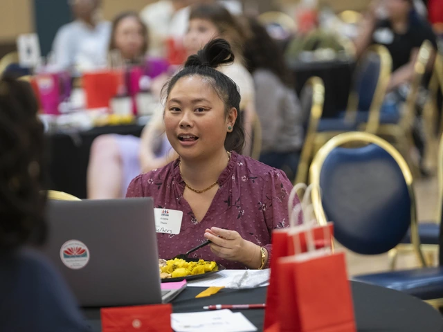 guest doing activity at table