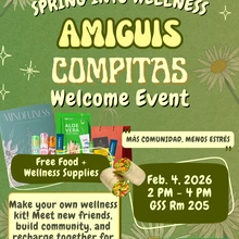 Amiguis Compitas Welcome Event 2/4/2026 at Chavez 205 2pm-4pm